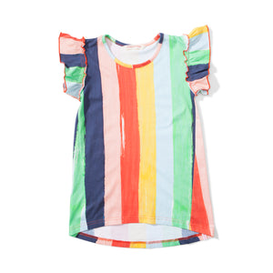Missie Munster - Happy Dress - Rainbow Stripe summer girls fashion