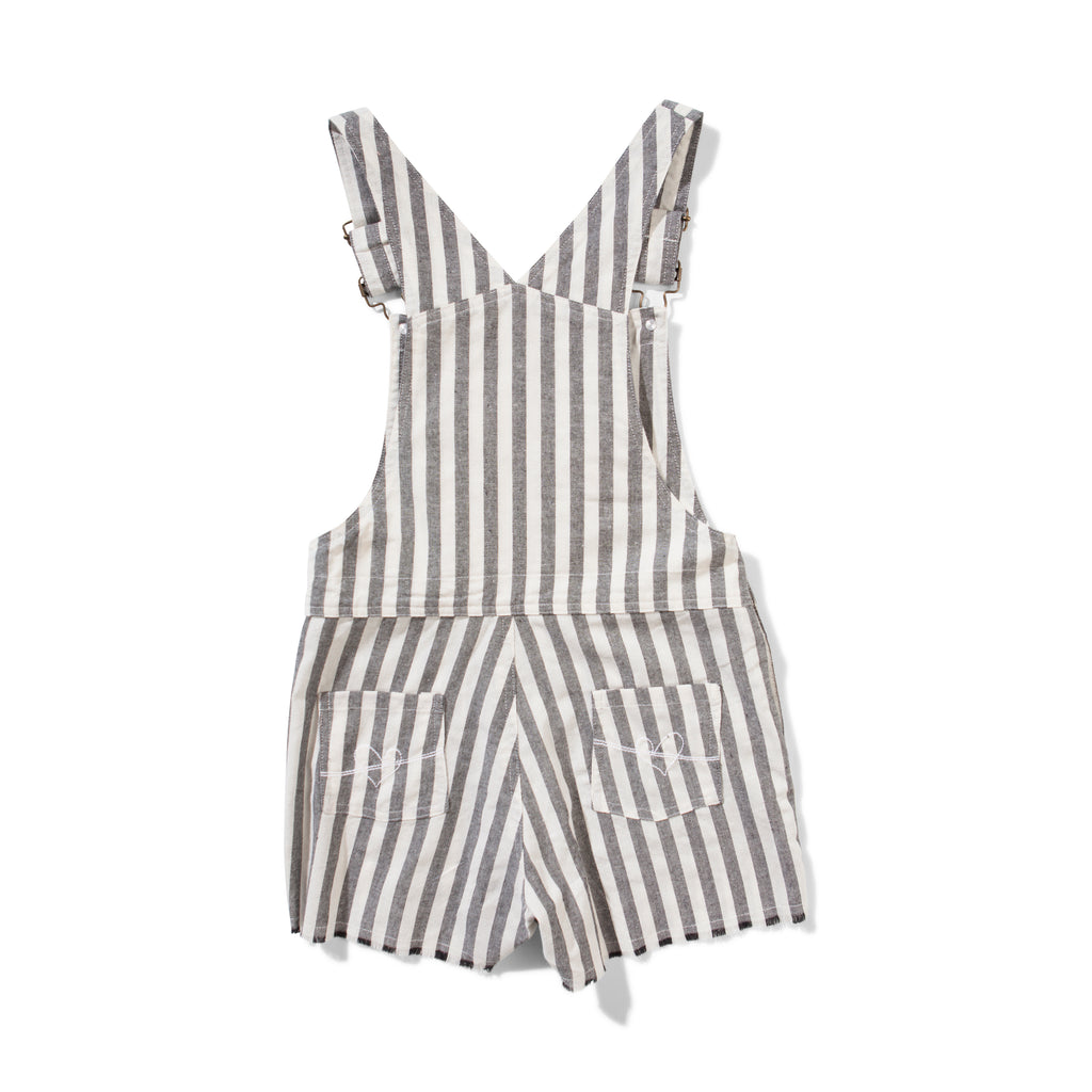 Missie Munster - Project Overall - Grey Stripe girls summer fashion jumpsuit