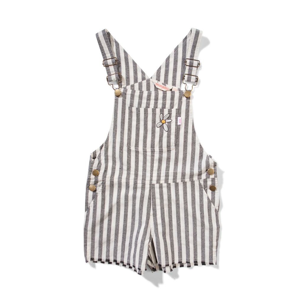 Missie Munster - Project Overall - Grey Stripe girls summer fashion jumpsuit