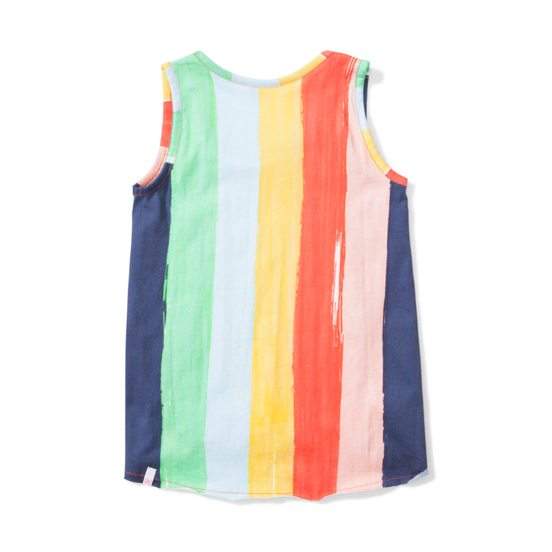 Missie Munster - Summer Singlet - Rainbow Stripe summer girls fashion