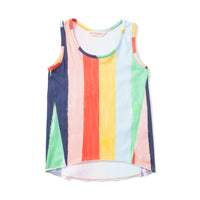 Missie Munster - Summer Singlet - Rainbow Stripe summer girls fashion