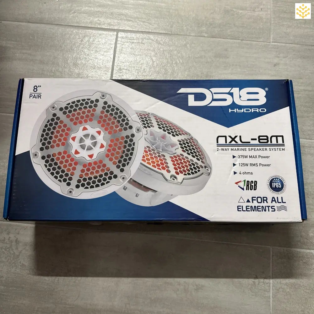 DS18 NXL-8M Marine Speakers with Integrated RGB LED