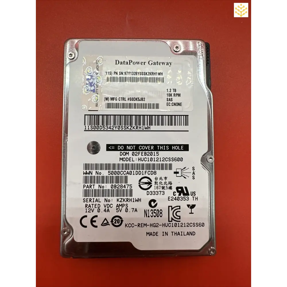 IBM 97Y1328 HUC101212CSS600 1.2TB 10K SAS Internal Hard Drive