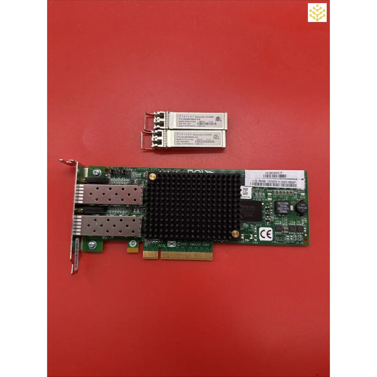 IBM Feature 577D 74Y2279 74Y2216 2Port 8GB FC Half Height HBA Adapter + 2 x SFP+