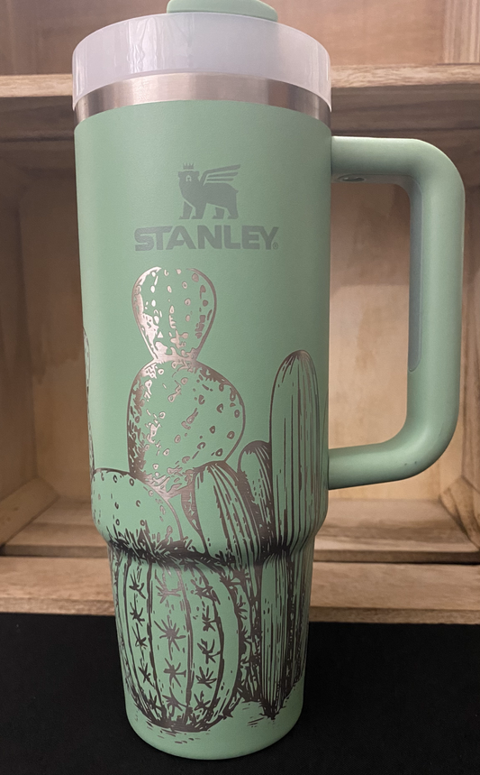 Mountain Stanley Quencher 40oz, Stanley Mug, Engraved Tumbler, Engraved  Stanley, Full Wrap Stanley, Camping Stanley, Mountain Scene Stanley 