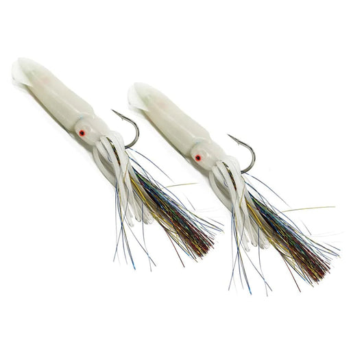 5 Pairs 4.5 Ling Cod Squid Rigs Two Bulb Rockfish Fishing Lures Choose  colors