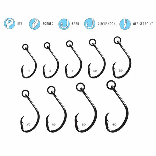 Owner 5163R-131 Ringed Mutu Circle Hook for Live Bait with Welded Eye  (Size: 3/0 / 5-Pack), MORE, Fishing, Hooks & Weights -  Airsoft  Superstore