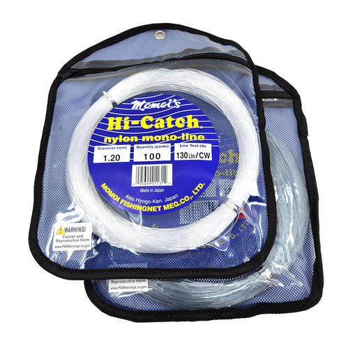 Momoi Hi-Catch Diamond Monofilament Line - 10 lb. Spool - 80 lb. Test -  Orange Crush