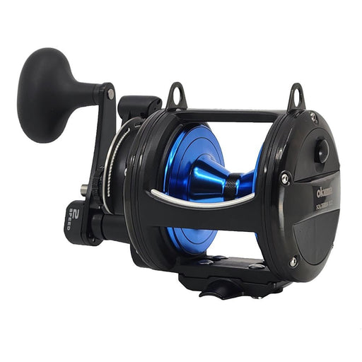 Okuma Custom Blue Lever Drag Reels — Charkbait