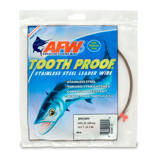 AFW Titanium Tooth Proof Single Strand Wire 15ft — Charkbait