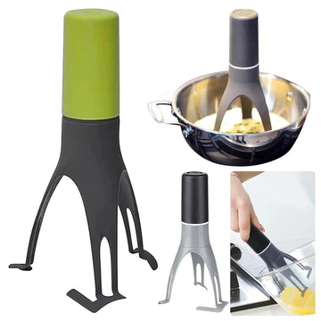 Kitchen dropshipping product: 🥄 Triangle Pan Stirrer | Battery-Powered Kitchen Tool