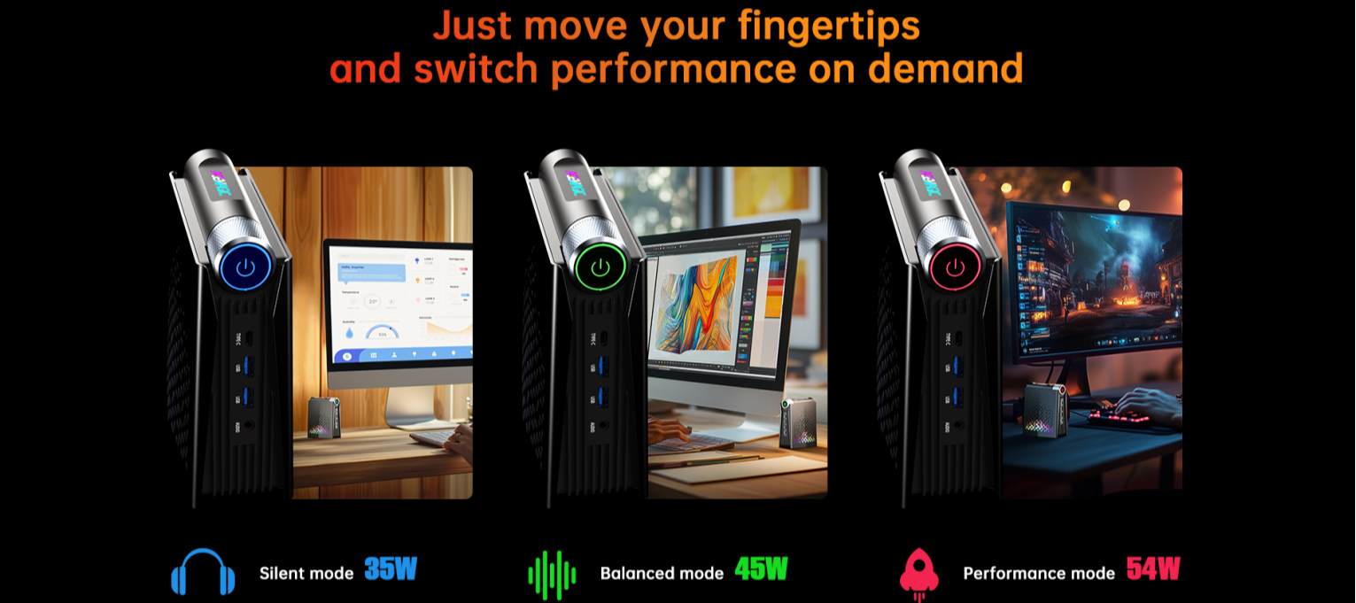 Three performance modes of amr5