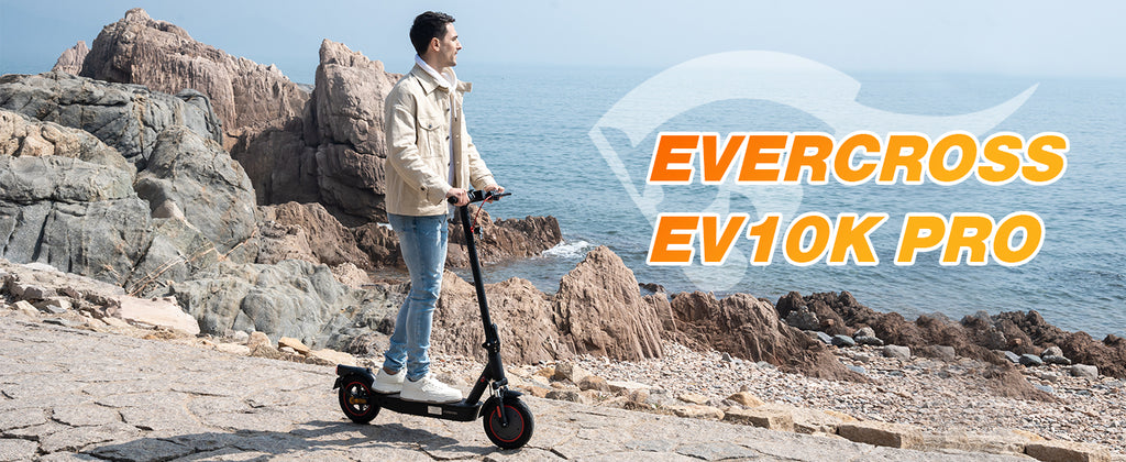 EVERCROSS EV10K PRO Trottinette électrique pour adultes avec moteur de 500  W, jusqu'à 38 km/h et 36 km, trottinette électrique légère et pliable pour  adultes avec pneus en nid d'abeille de 25,4