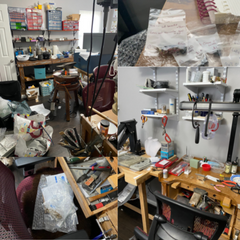 chaotic & messy jewelry studio