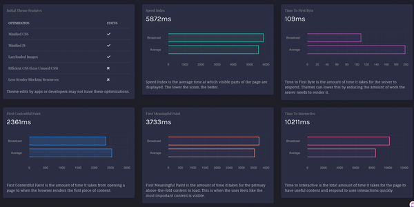 Audit of performance metrics