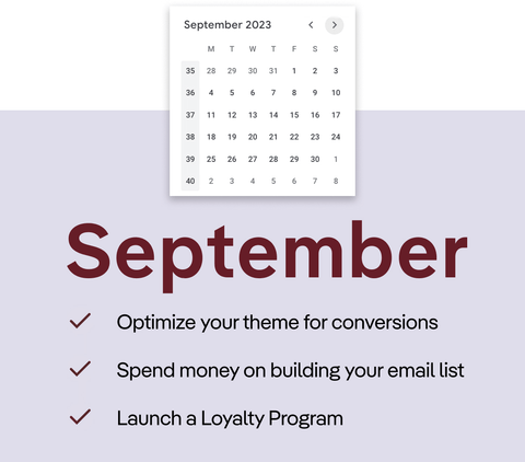 September calendar graphic