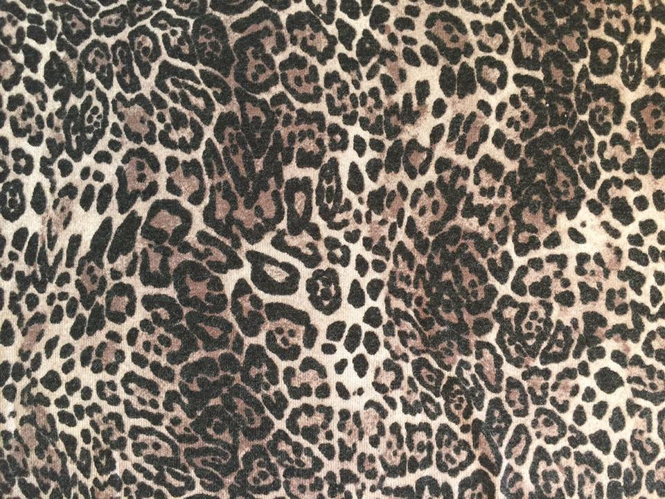 Popolito - Strik med leopard / – Popolito Stof & Design