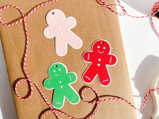 Gingerbread Man Kraft Paper Gift Tags, Set of 12 – allwedontsay Paper House  Villages