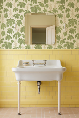 Horse Chestnut Blossom a bathroom vintage wall.