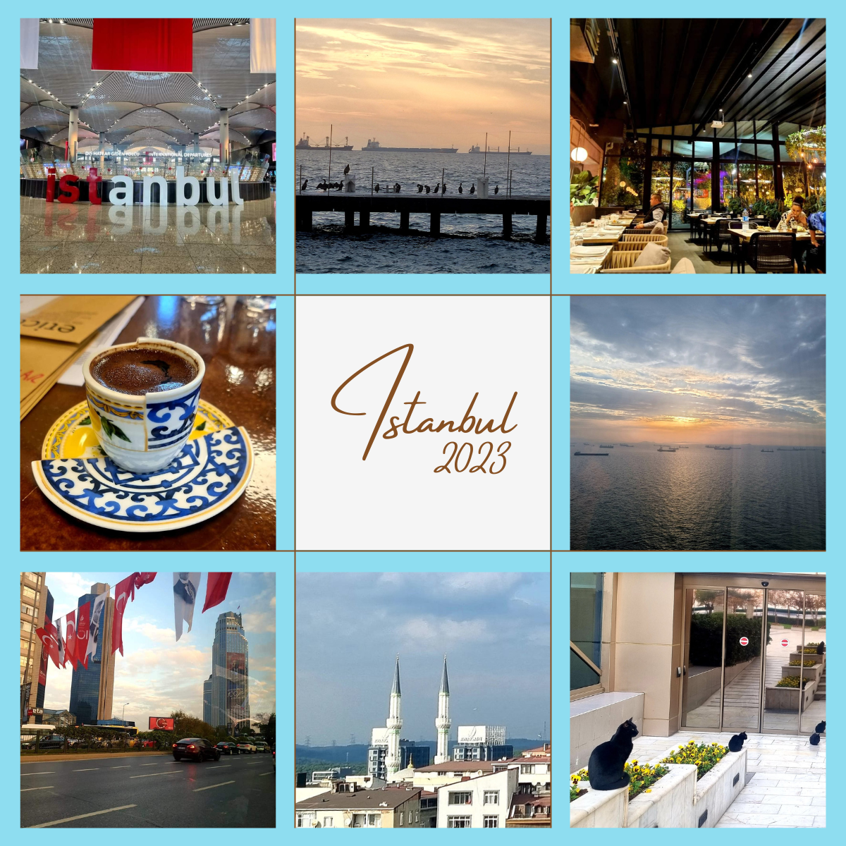 Collage of pictures from Amanzzo in Istanbul 2023