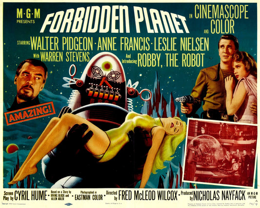 Forbidden Planet 1956 Vintage Science Fiction Movie Poster #38