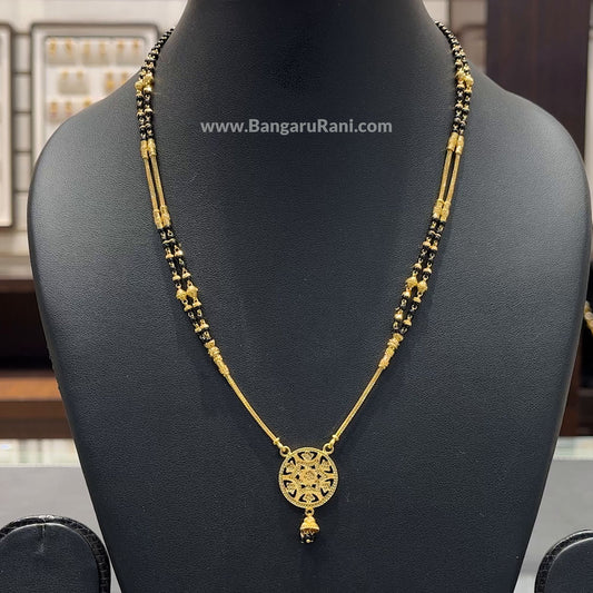 14.245gms SHORT BLACK BEADS 22K Yellow Gold – BangaruRani