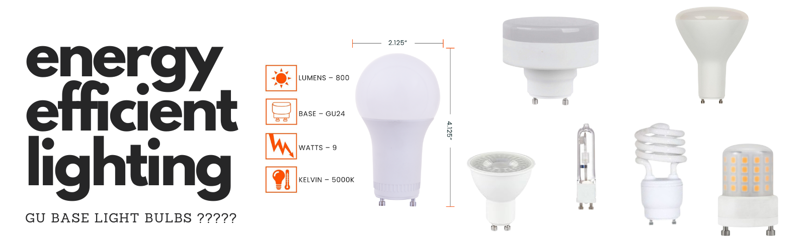 are gu base light bulbs energy efficient?