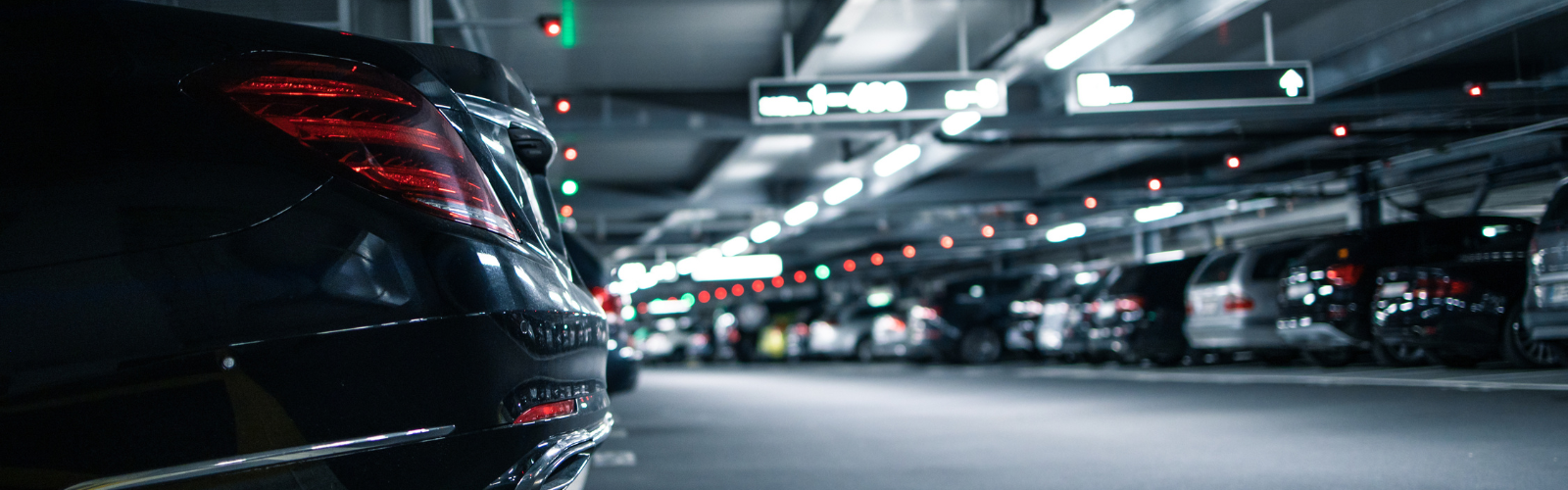 hotel interior parking lot ramp led lighting