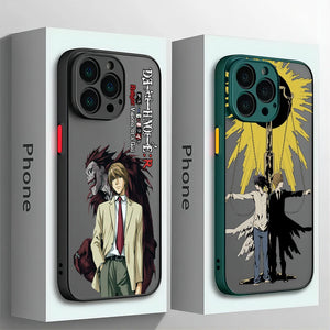 Light L Death Note iPhone Matt Case Collection Set 2 (Variants available) - House Of Fandom