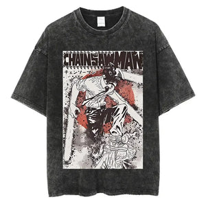 Anime Chainsaw Man Oversized  T-Shirt (Variants Available) - House Of Fandom