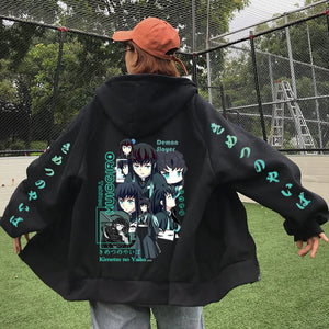 Demon Slayer Tokitou Muichirou Zipper Coat/Hoodie (Colours Available) - House Of Fandom