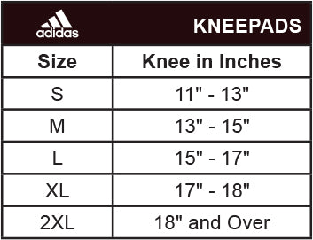 Adidas Kneepad's Size Chart – WrestlingMart