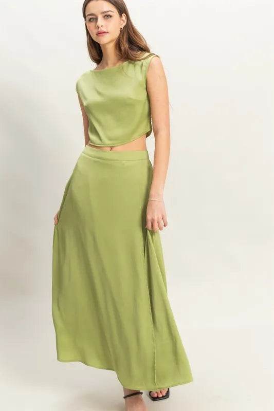 HYFVE Sleeveless Top and Maxi Skirt Set