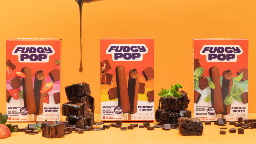 Fudgy Pop flavors of rich vegan fudge bars