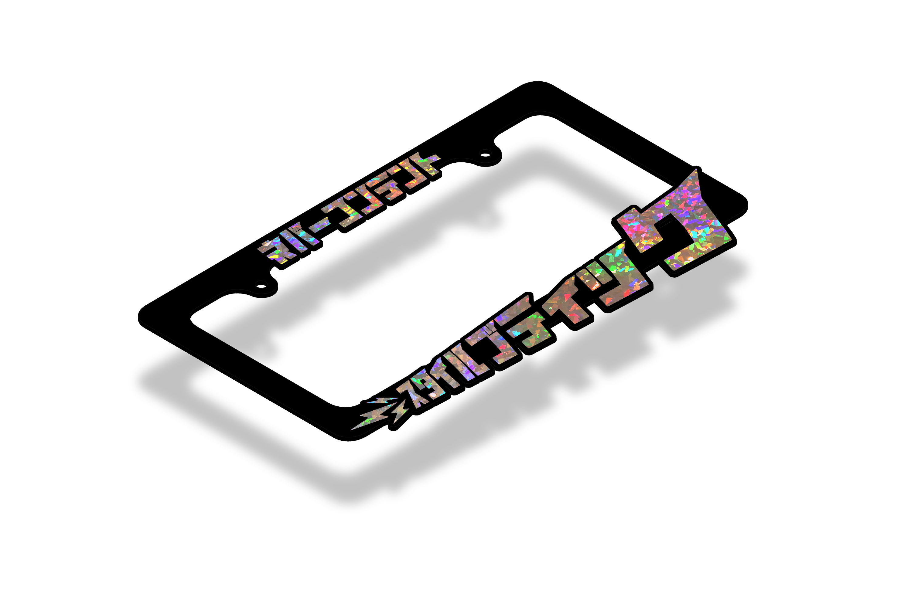 Style Boutique - License Plate Frame (GOLD REFLECTIVE)