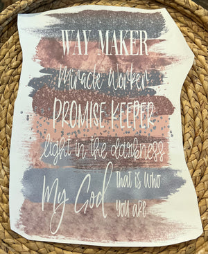 Adult way maker - Rose Embroidery