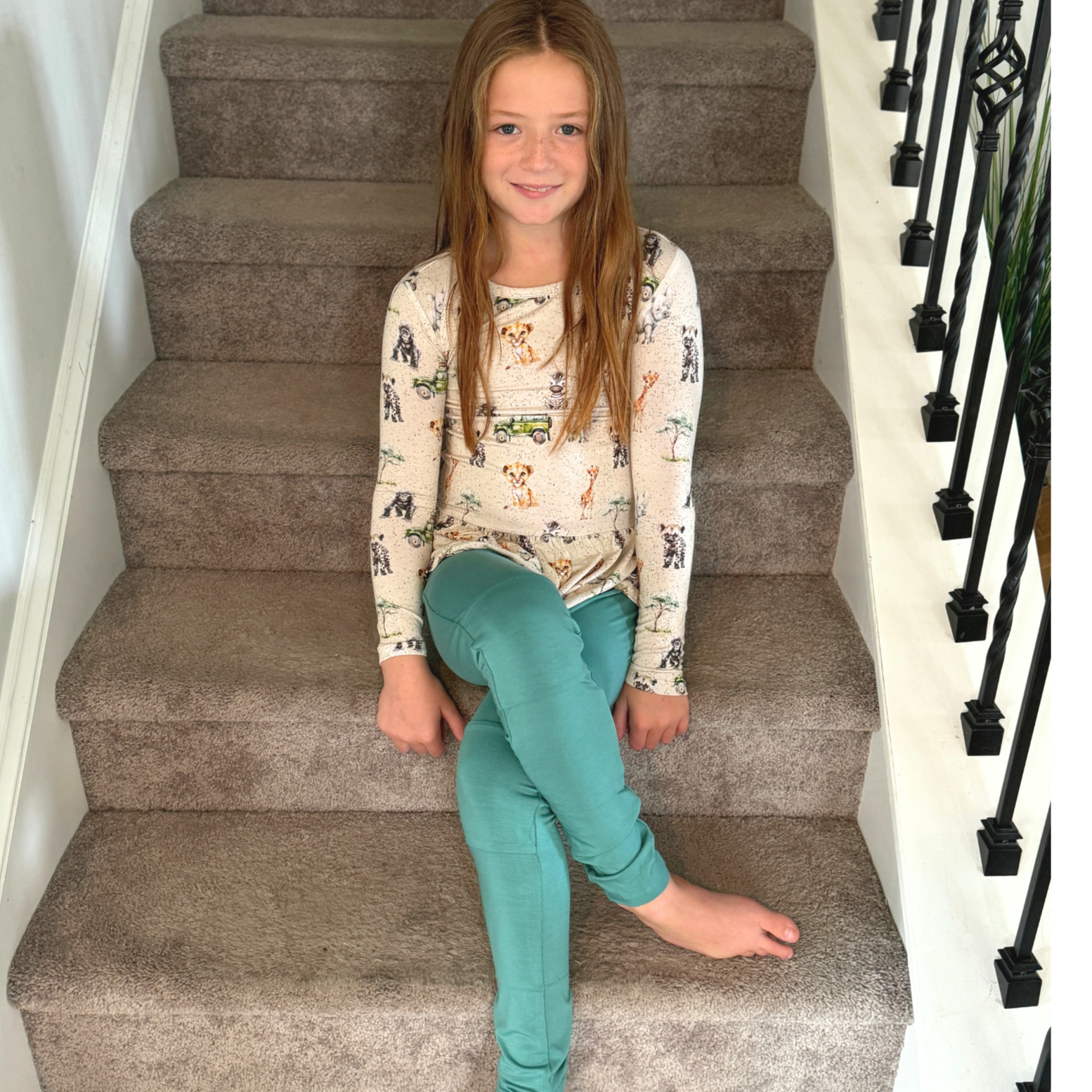 Wild Things™ - Legging and LS Peplum Set