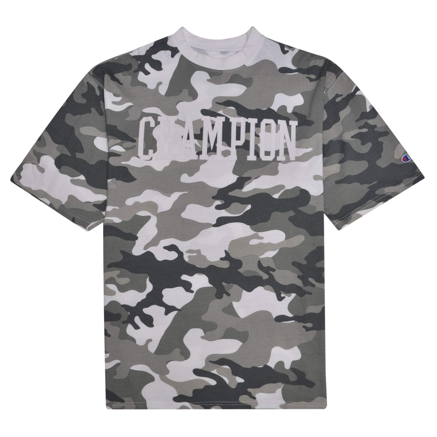 Champion Big & Tall Camo T-Shirt for Men, White Camo / XL Tall