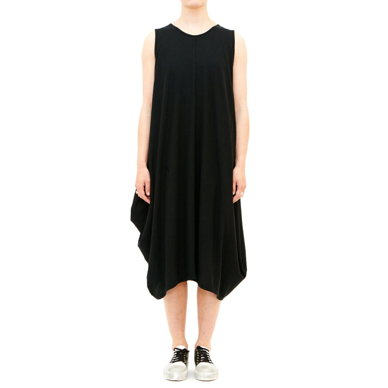 Woopie Black Drape Dress – Tiffany Treloar