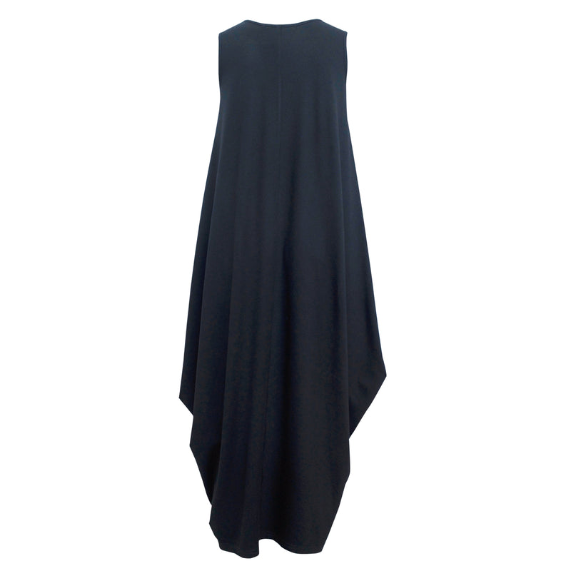 Woopie Black Drape Dress – Tiffany Treloar