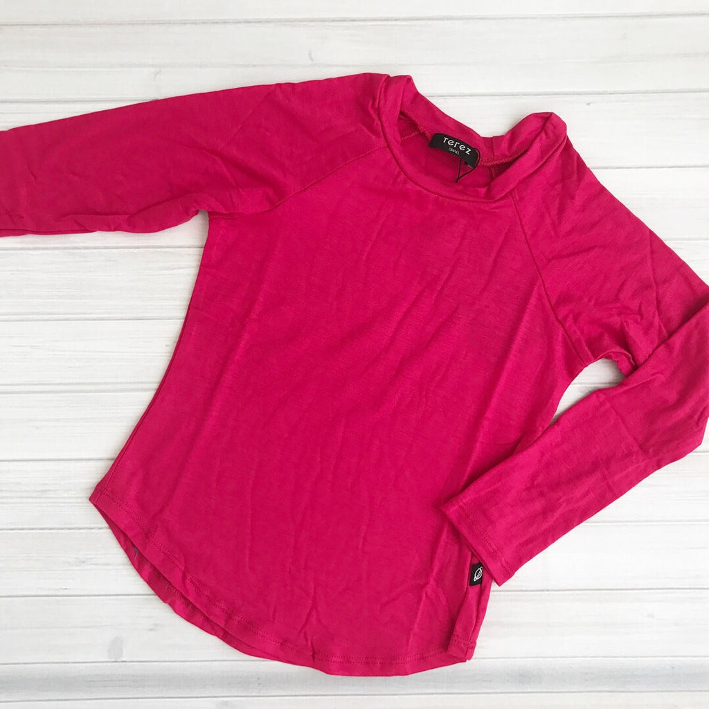 pink sleeve baseball tee