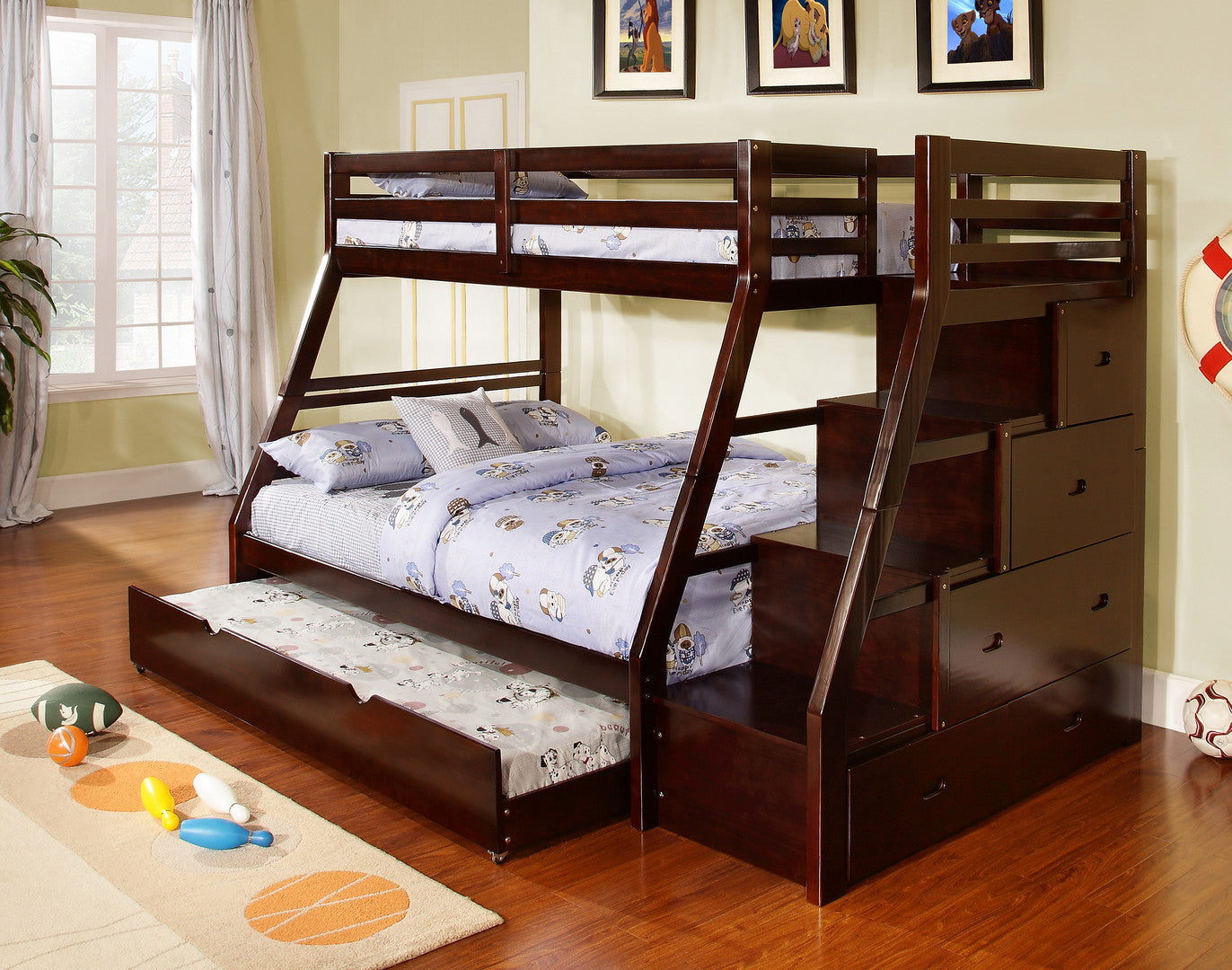 full and twin size bunk beds