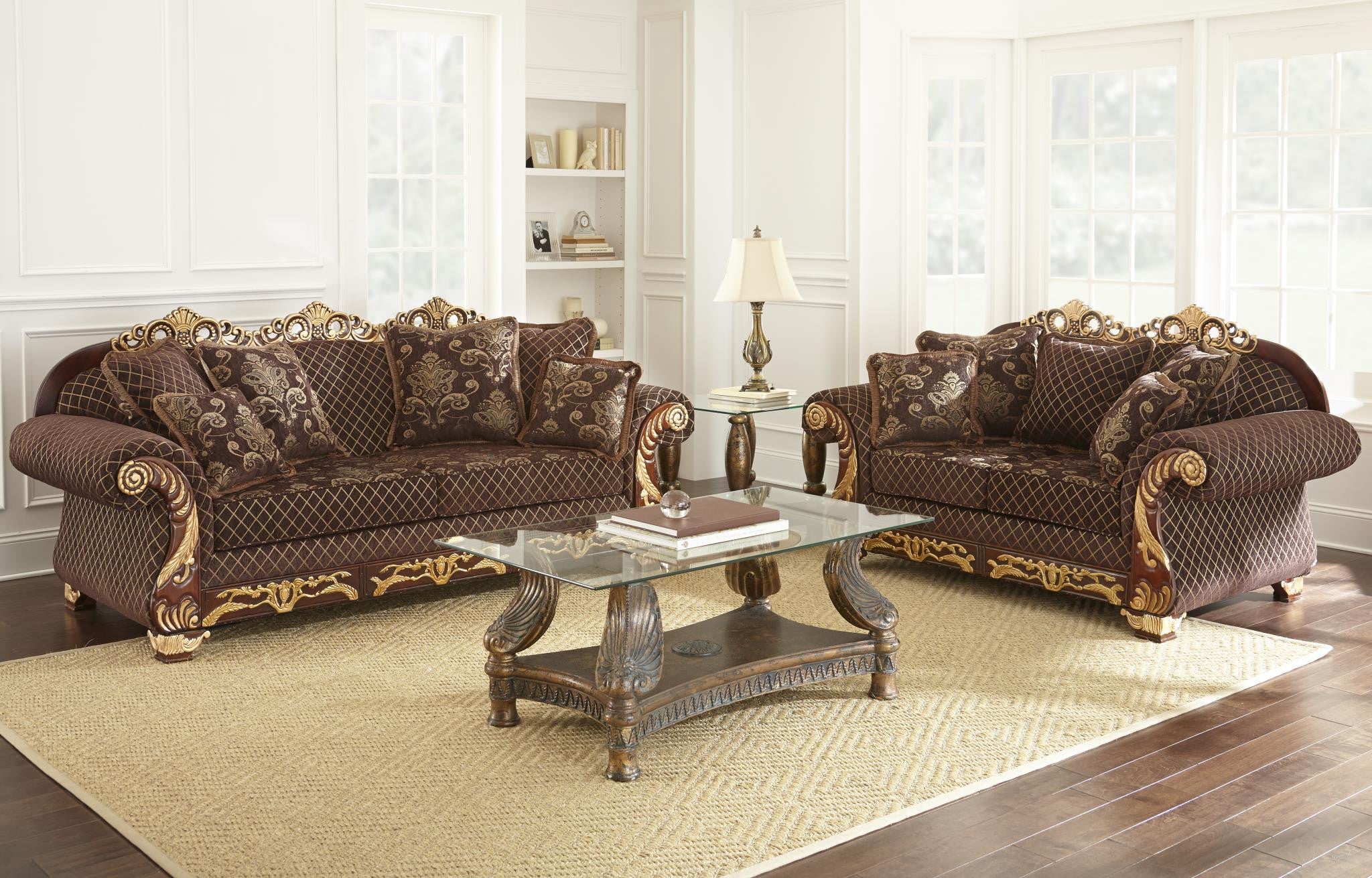 Adalene Elegant Living Room Set Mindys Home Goods