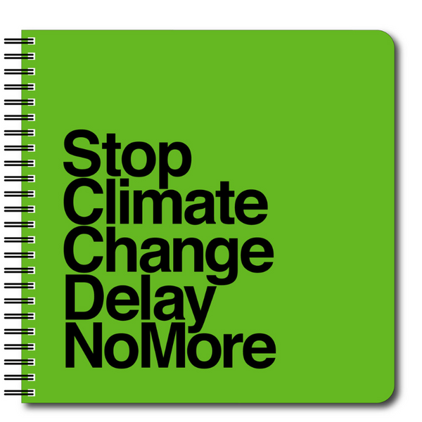 GOD x Greenpeace Stop Climate Change Notebook Front