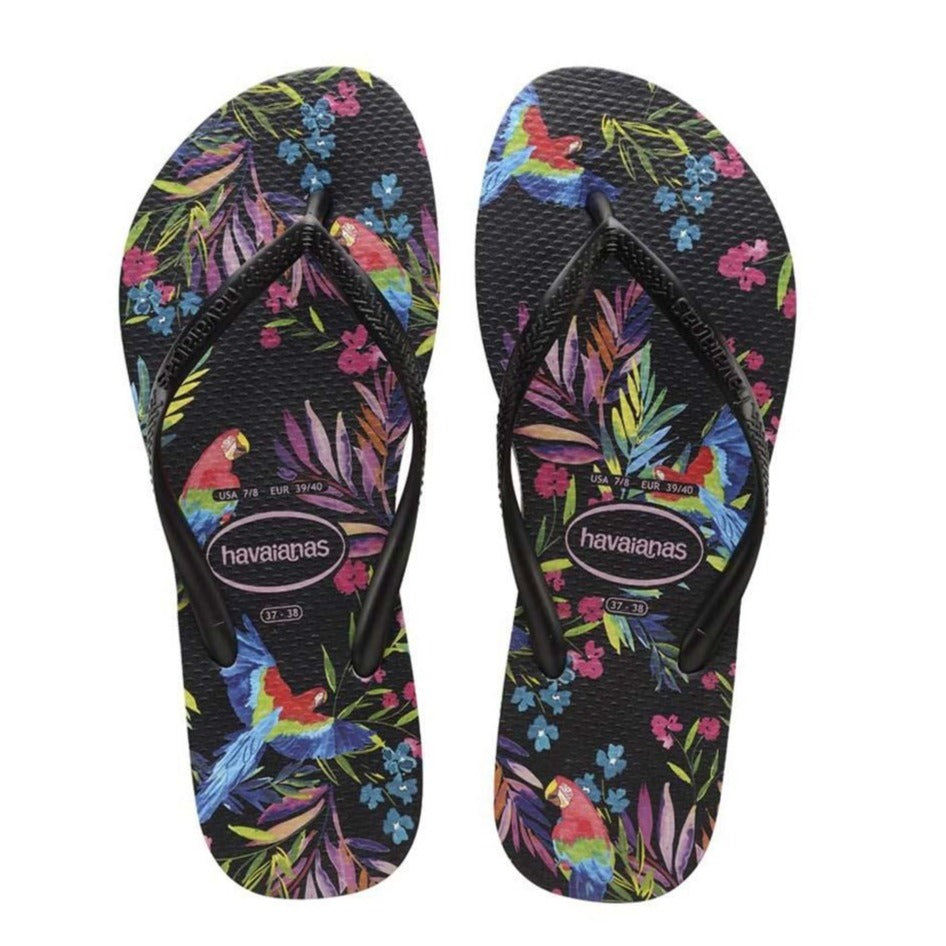 havaianas slim tropical flip flops