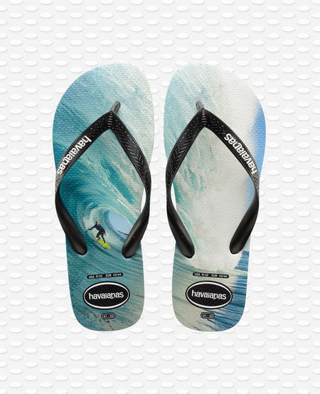 blue and black havaianas