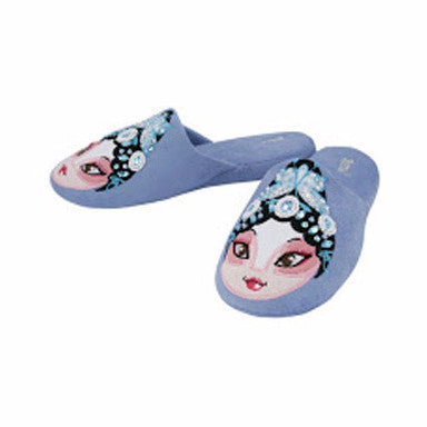 light blue slippers