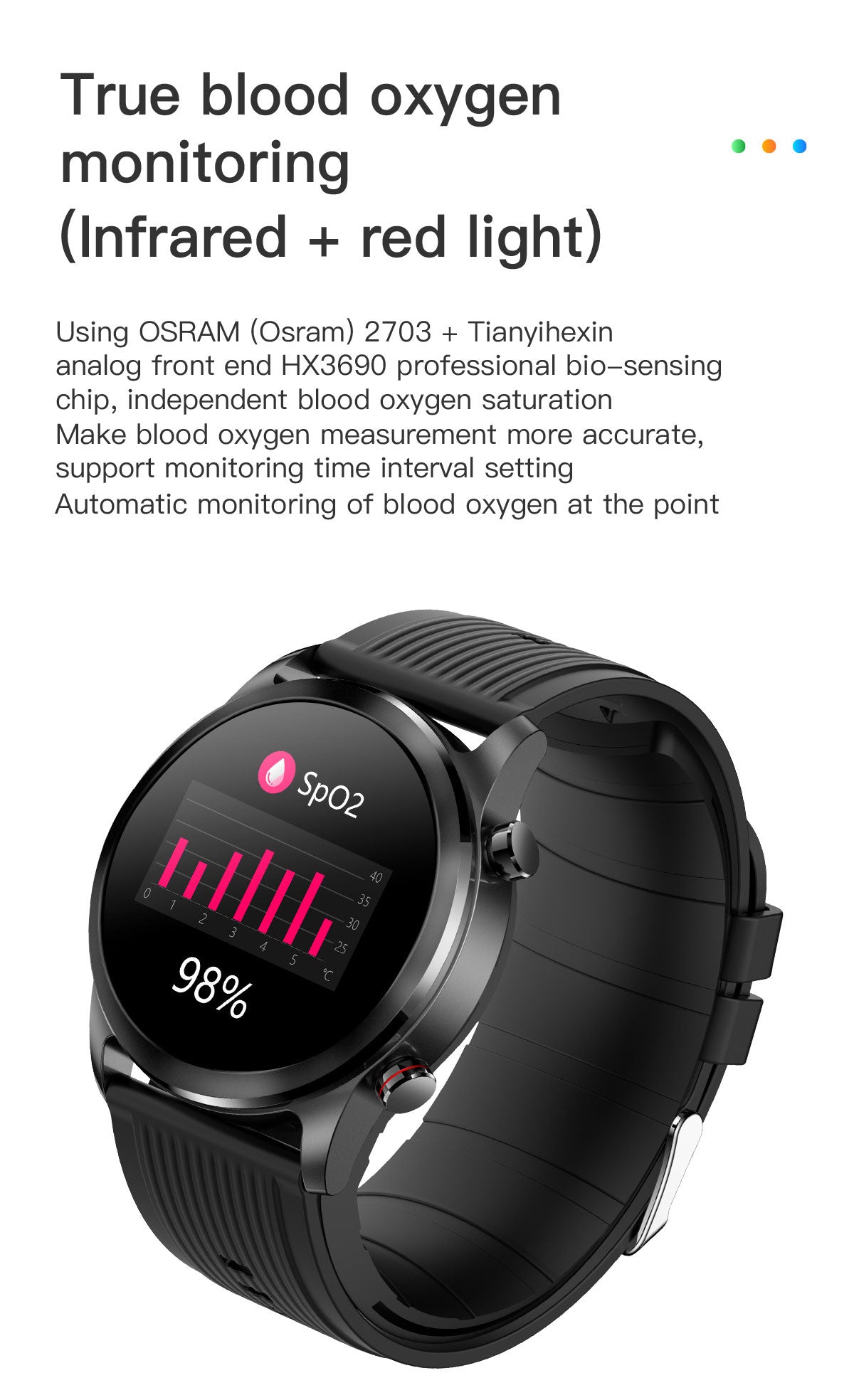 YHE BP Doctor Pro, Blood Pressure Watch with Patented Cuff, Wrist BP  Monitor, Smartwatch for Blood Oxygen, HRV, Heart Rate, Sleep and Sports  Tracking