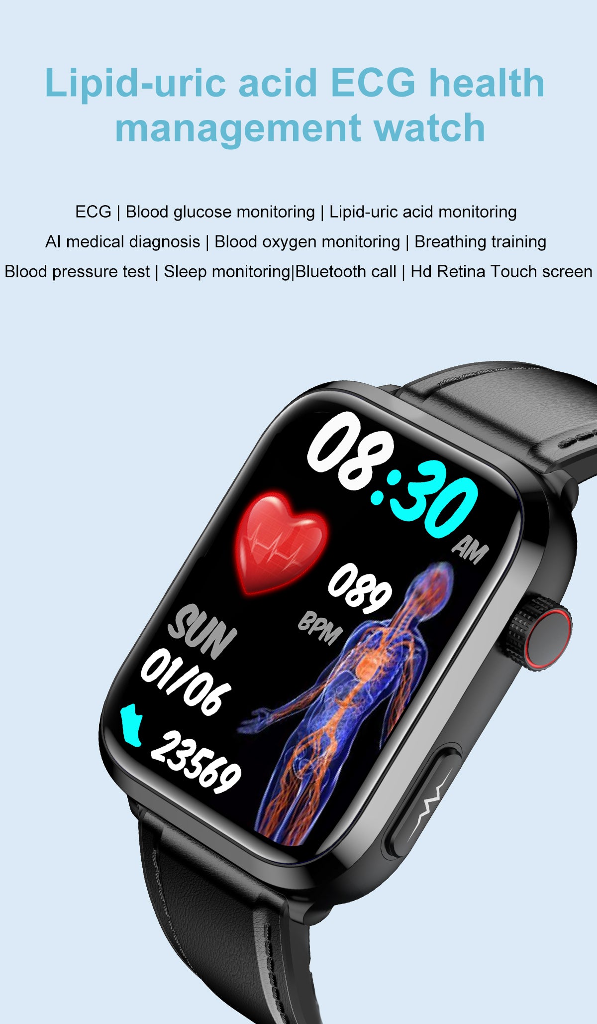 Medical-grade ECG Smartwatch ECG8 – bpdoctormed