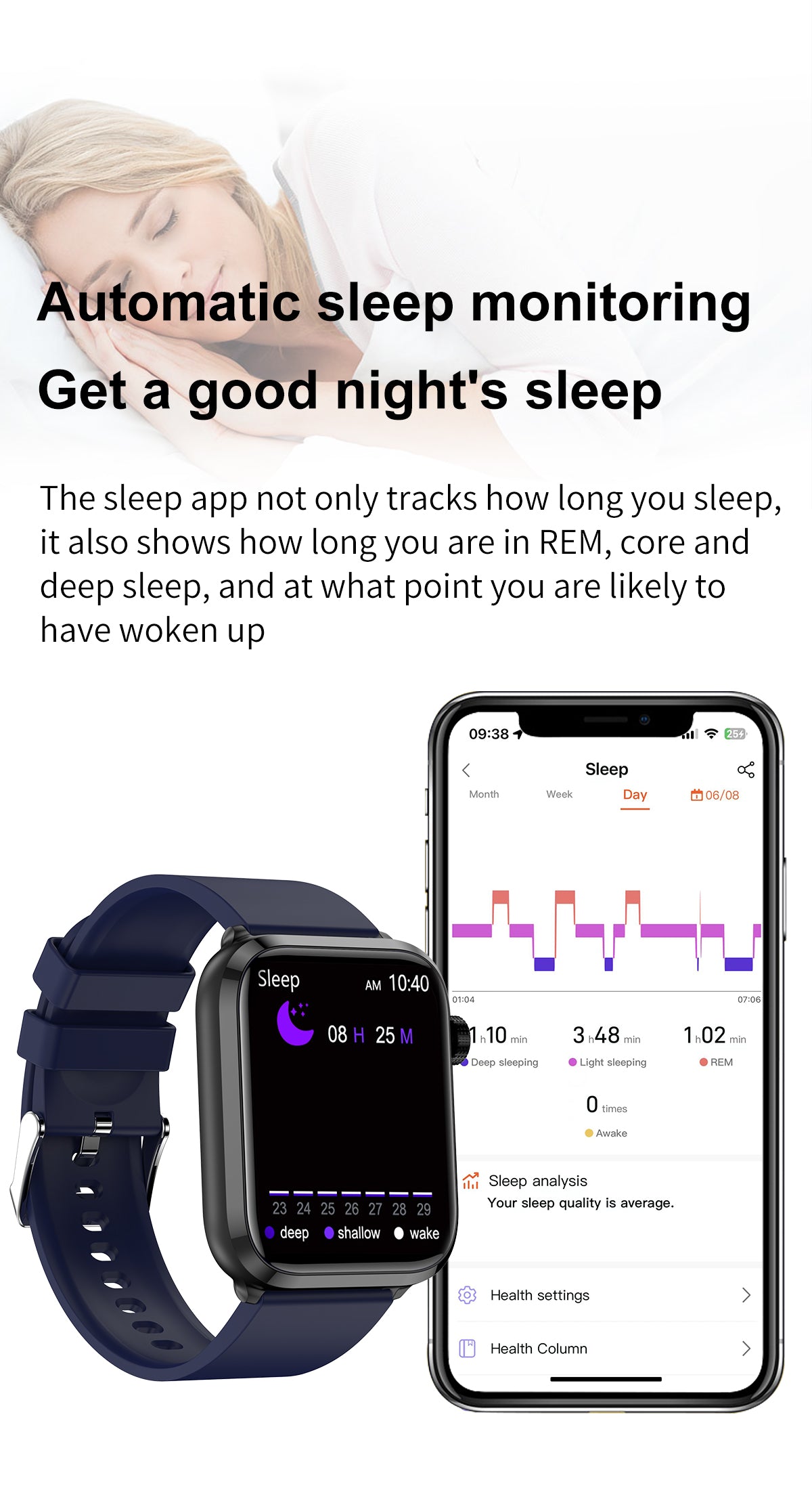 smart watch sleep tracking app